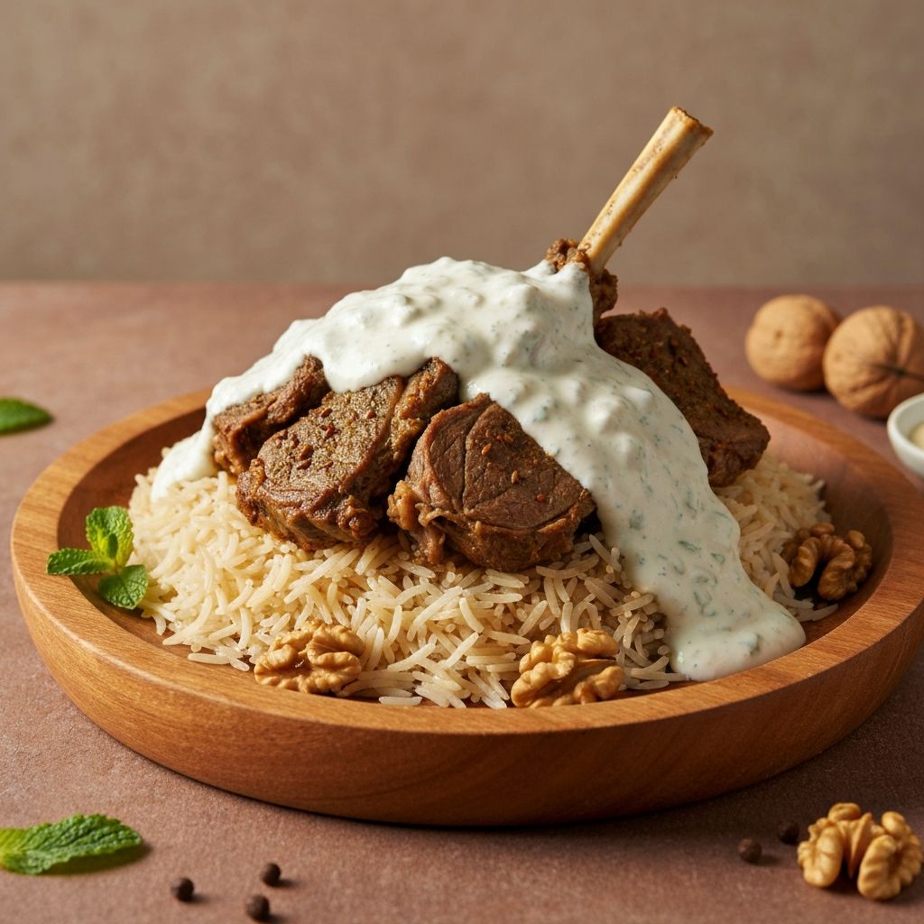 المنسف والجميد الأردني